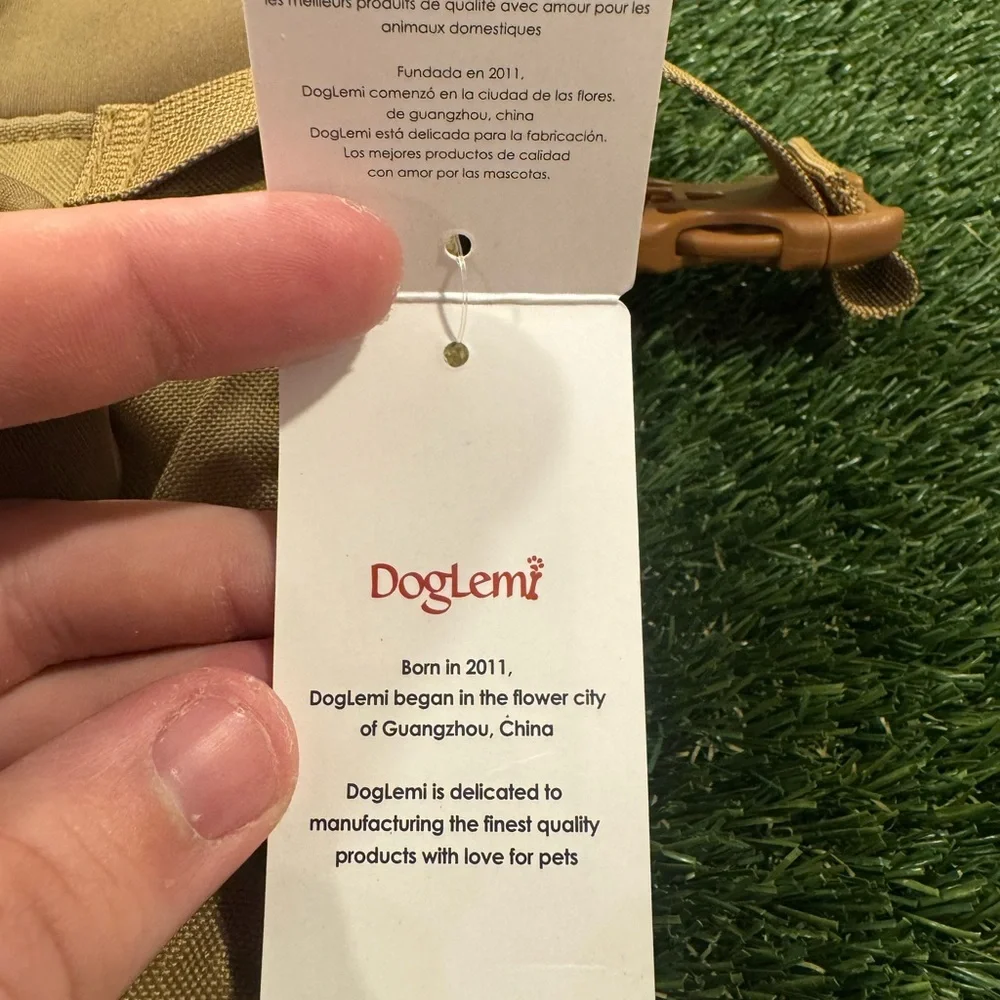 Doglemi Tan Pet Backpack